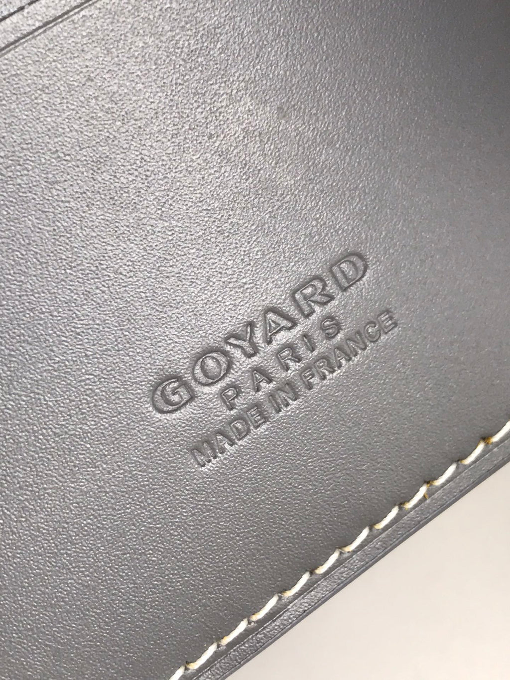Goyard Victoire Wallet 11cm Grey Canvas & Cafskin
