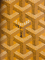 Goyard Victoire Wallet 11cm Yellow Canvas & Cafskin