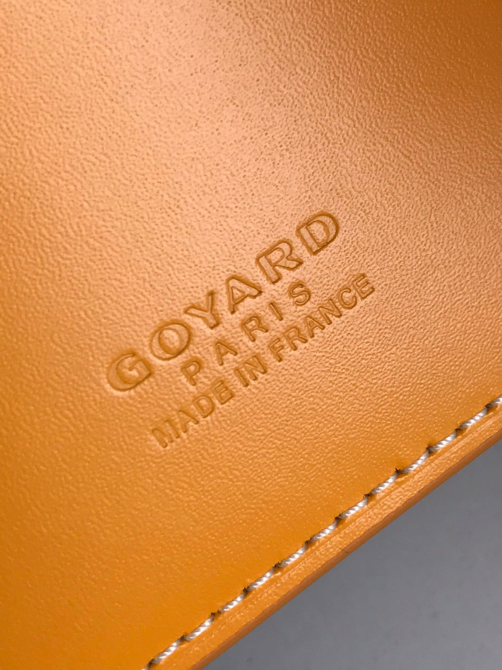 Goyard Victoire Wallet 11cm Yellow Canvas & Cafskin