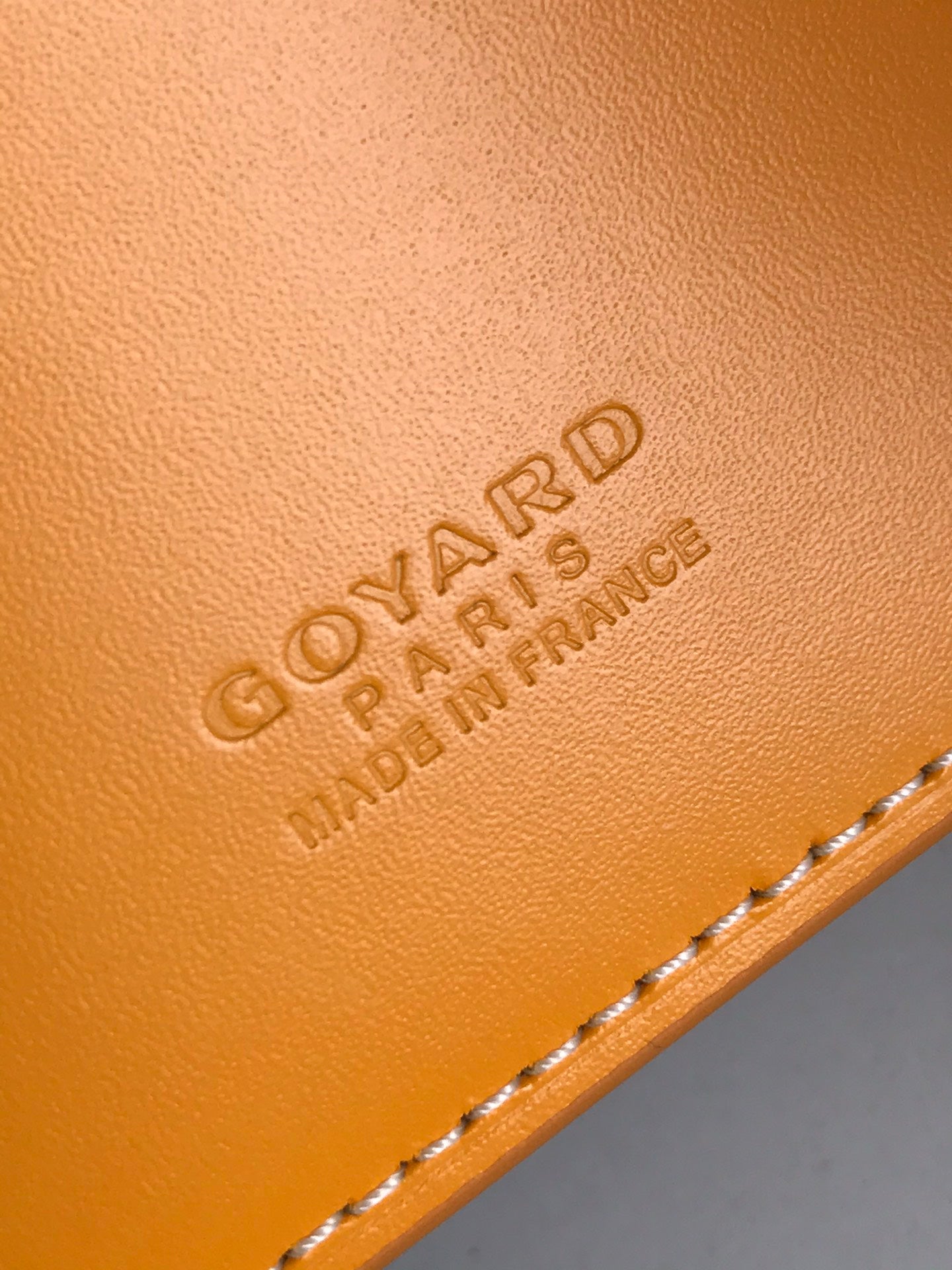 Goyard Victoire Wallet 11cm Yellow Canvas & Cafskin