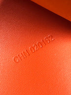 Goyard Grenelle Passport Cover 10cm Orange Canvas & Cafskin