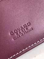 Goyard Grenelle Passport Cover 10cm Burgundy Canvas & Cafskin