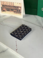 Goyard Saint-Pierre Card Wallet 11cm Navy Blue Canvas