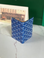 Goyard Saint-Pierre Card Wallet 11cm Sky Blue Canvas
