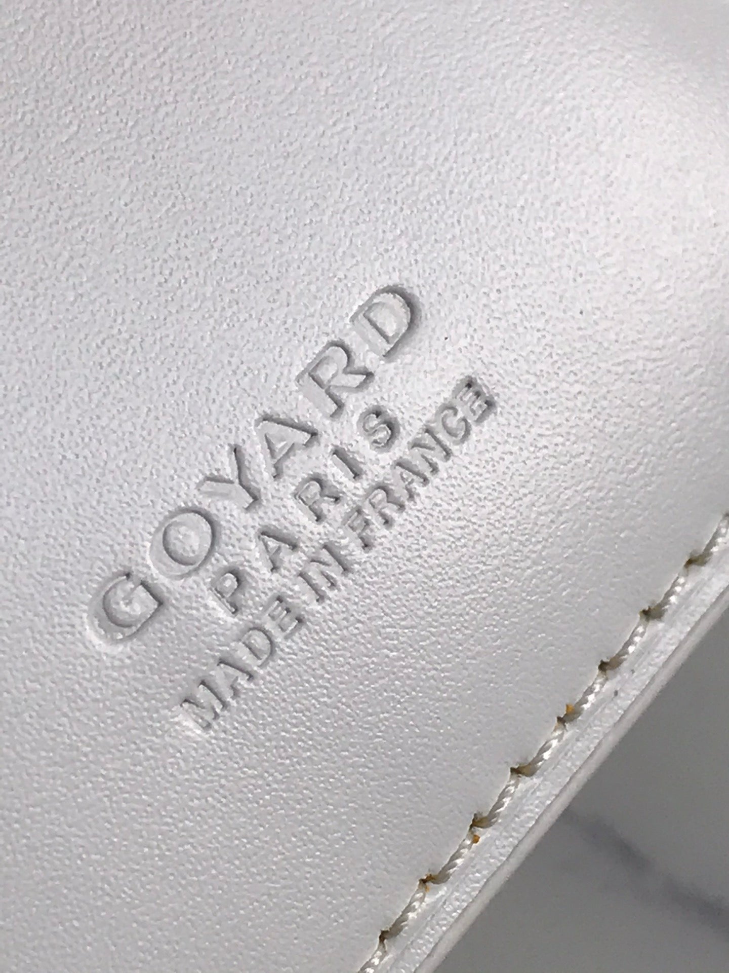 Goyard Saint-Pierre Card Wallet 11cm White Canvas