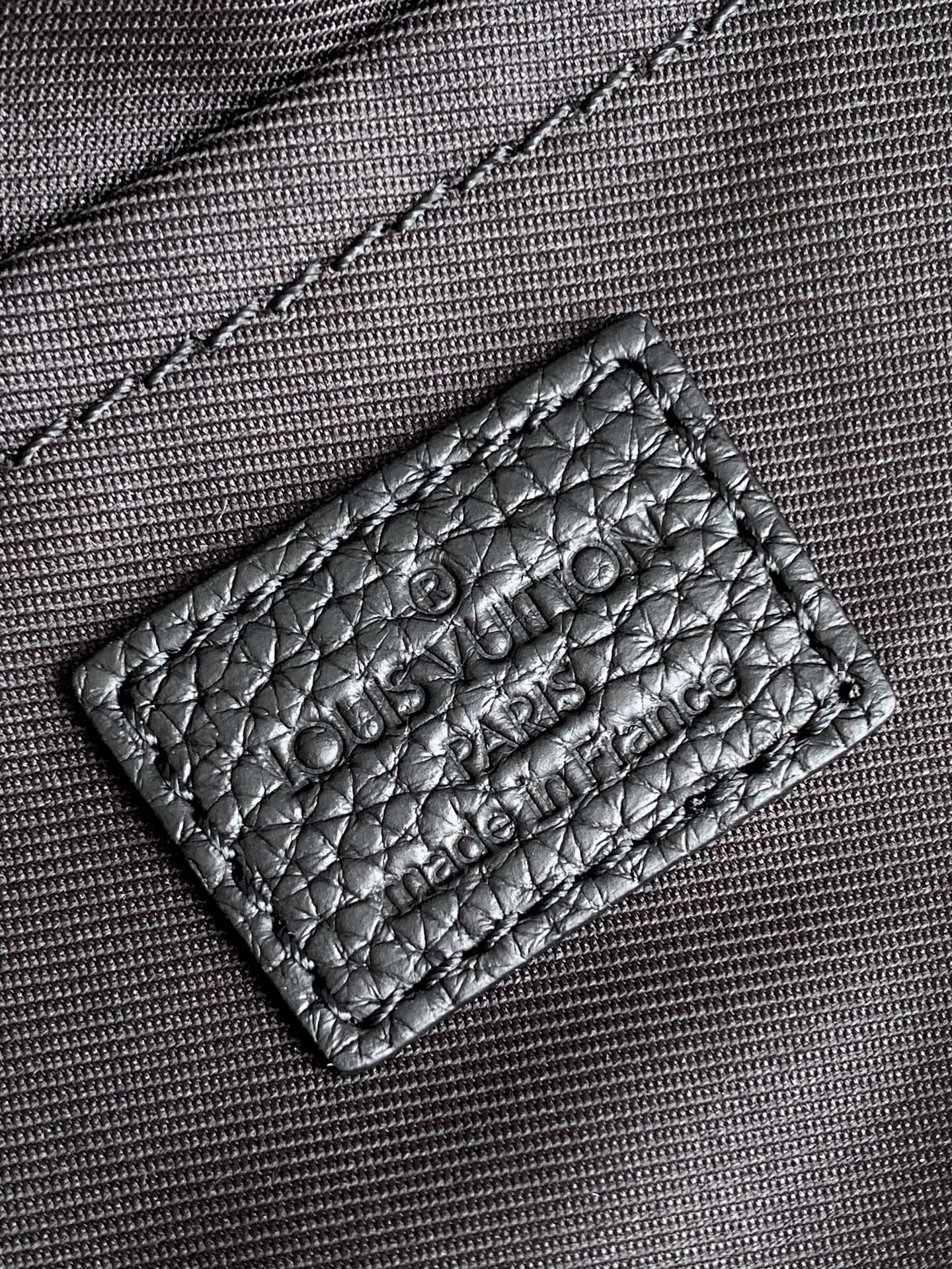 LV Pulse Messenger 26.6cm Black Monogram Shadow embossed calfskin