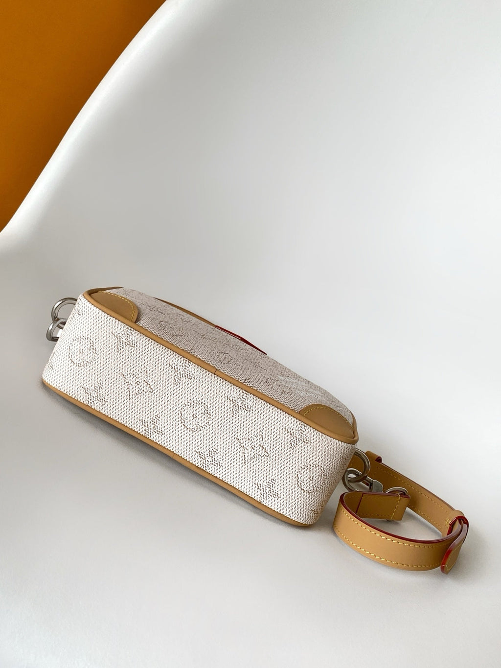 LV Trocadéro Wearable Wallet Camel Grey Monogram Coated Canvas