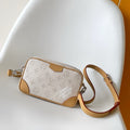 LV Trocadéro Wearable Wallet Camel Grey Monogram Coated Canvas