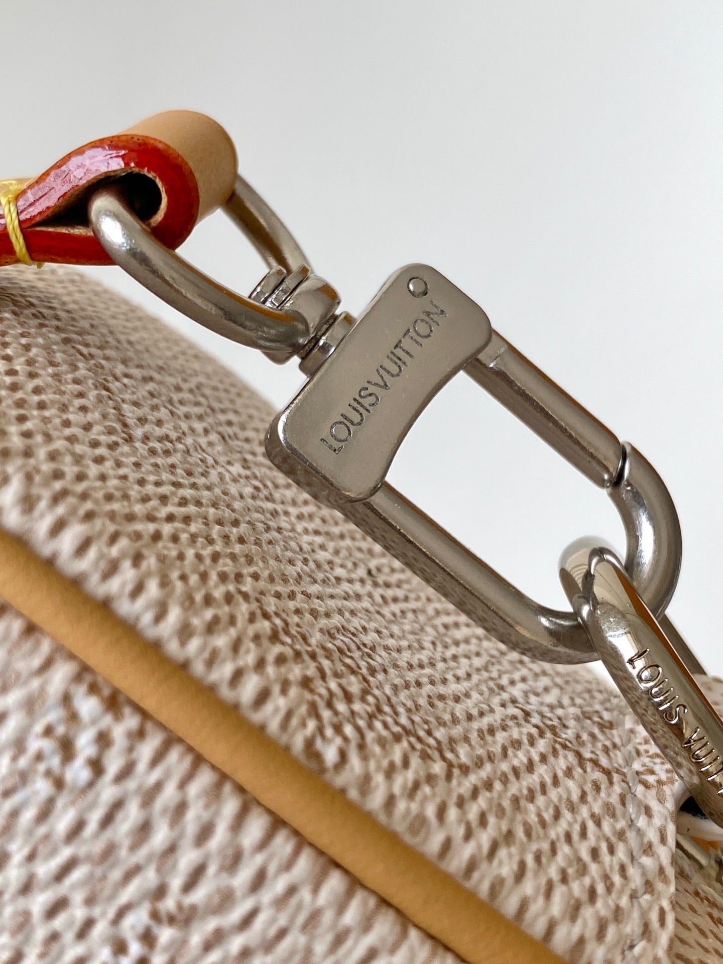 LV Trocadéro Wearable Wallet Camel Grey Monogram Coated Canvas