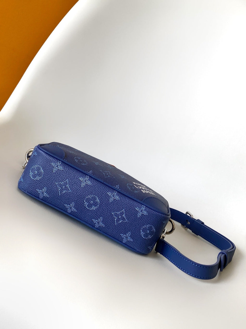 LV Trocadéro Wearable Wallet Dark Blue Monogram Heritage Coated Canvas