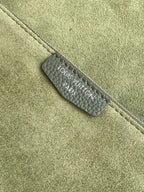 LV Verso Hobo Khaki Green Calfskin Suede