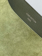 LV Verso Hobo Khaki Green Calfskin Suede