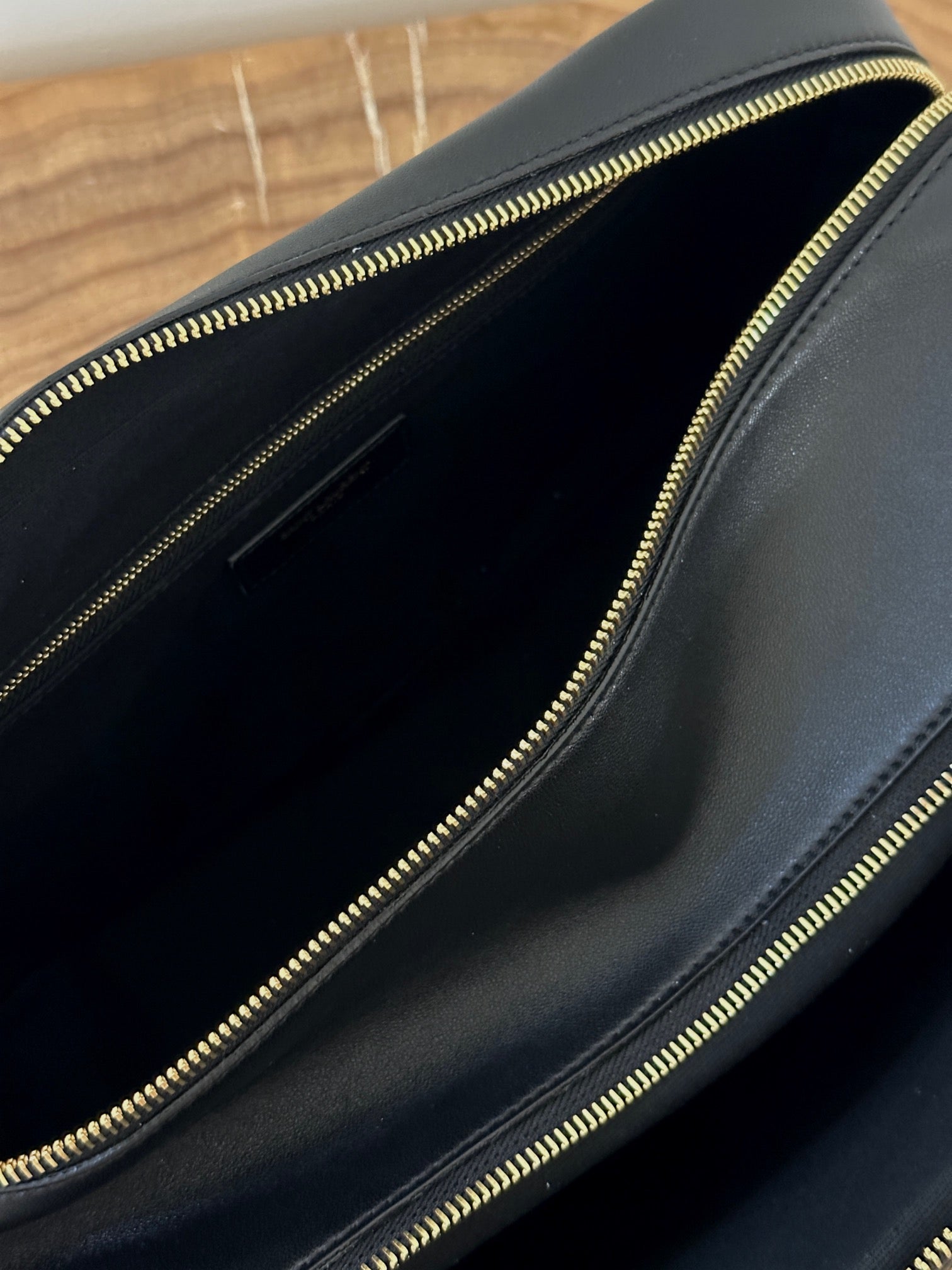 LIYA 31 BLACK CALFSKIN  TRAVEL BAG