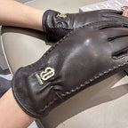 GLOVES IN UMBER BROWN LAMBSKIN 453593
