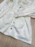 CHANEL 25S HOODED JACKET WITH LACE TRIM 409