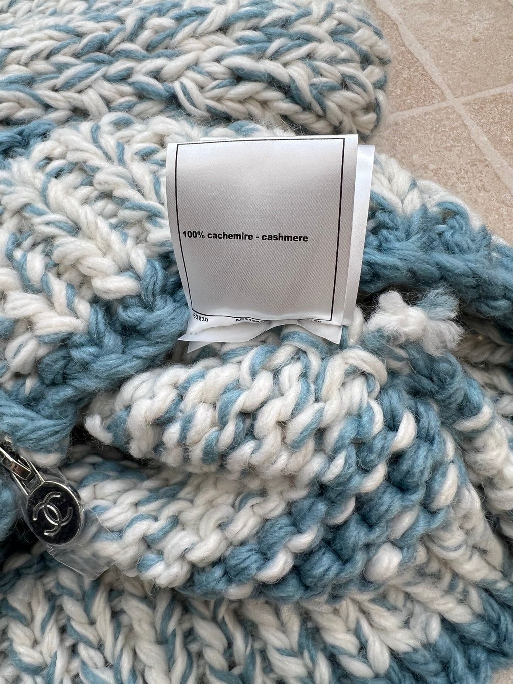 CHANEL 25S BLUE STRIPED CARDIGAN 620415