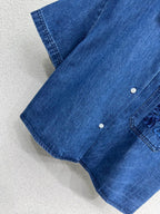 LOEWE SHORT-SLEEVE DENIM SHIRT 269343
