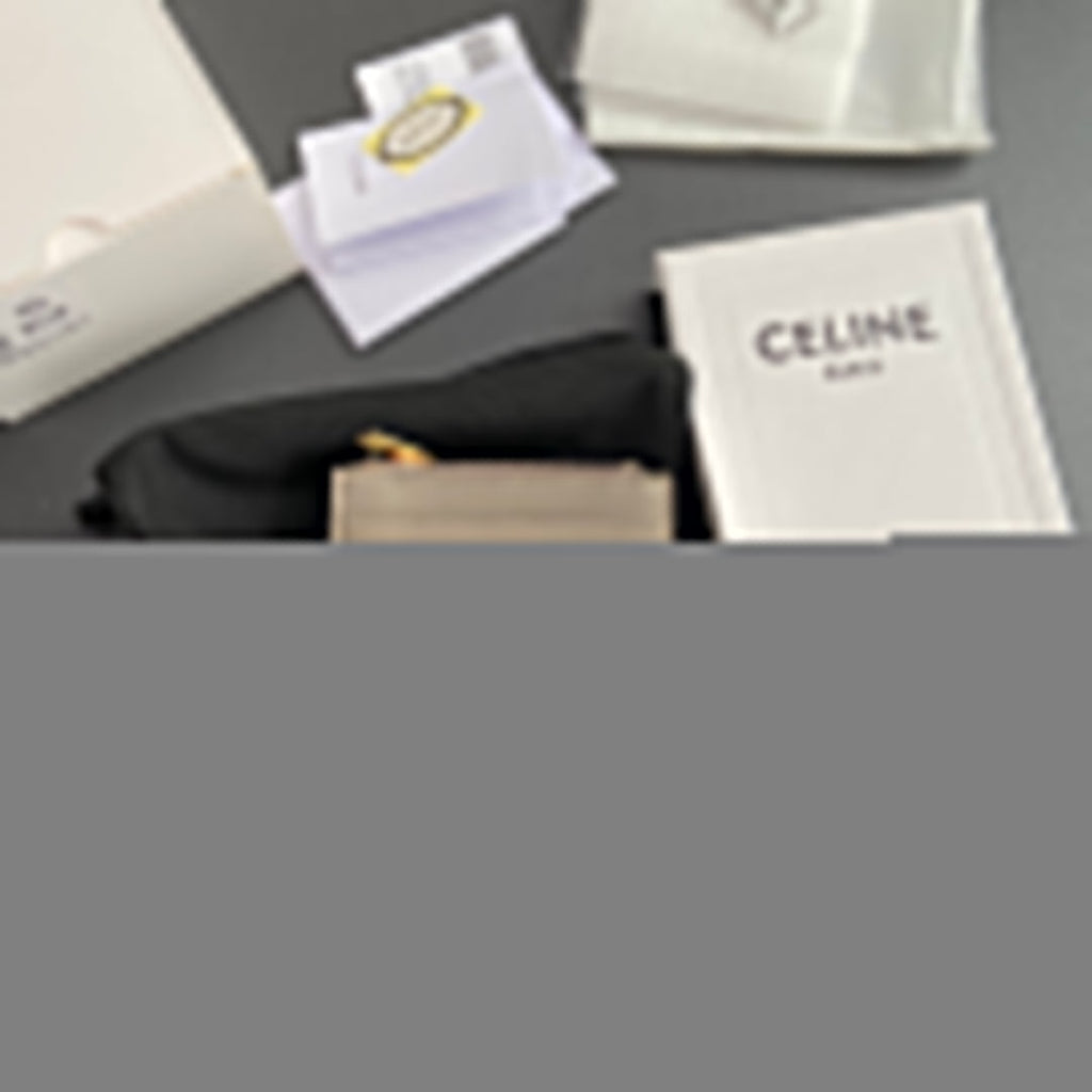 TRIOMPHE Compact Wallet With Coin Purse Modern Taupe Leather