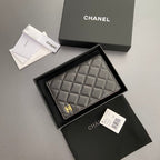 CC Passport Holder Black Caviar GHW  234689