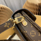 pochette metis 25 brown monogram canvas