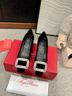 BELLE VIVIER PUMPS IN BLACK VELVET