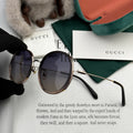 ROUND FRAME SUNGLASSES G0640 IN ACETATE AND METAL