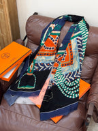 HERMES 25S SCARF 200 IN CASHMERE SILK 730597