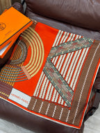HERMES 25S SCARF 140 IN SILK TWILL 733918