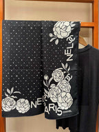 CHANEL 25S SCARF 140 IN SILK 735805