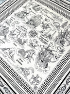 HERMES 25S SCARF 135 IN CASHMERE SILK 729038