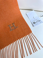 SCARF 190 CM IN TIGER ORANGE CASHMERE 364767
