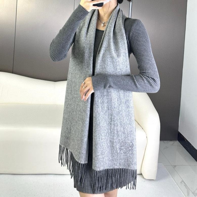 SCARF 180 CM IN MO GRAY CASHMERE 383862