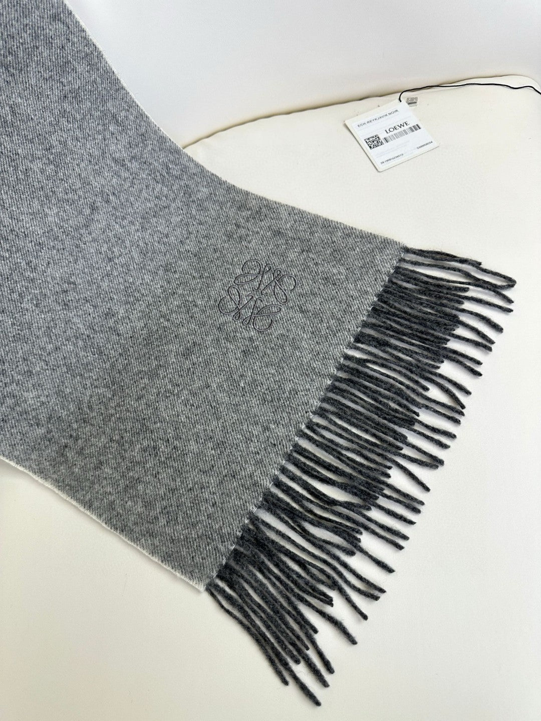 SCARF 180 CM IN MO GRAY CASHMERE 383862