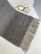 SCARF 180 CM IN MO GRAY AND CAMEL BEIGE CASHMERE 398416
