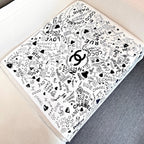 CHANEL 25S SCARF 90 IN SILK 730660