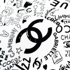 CHANEL 25S SCARF 90 IN SILK 730660