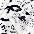 CHANEL 25S SCARF 90 IN SILK 730660