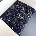 CHANEL 25S SCARF 90 IN SILK 730661