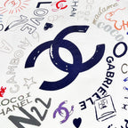 CHANEL 25S SCARF 90 IN SILK 730662