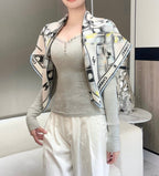 CHANEL 25S SCARF 88 IN SILK 737190