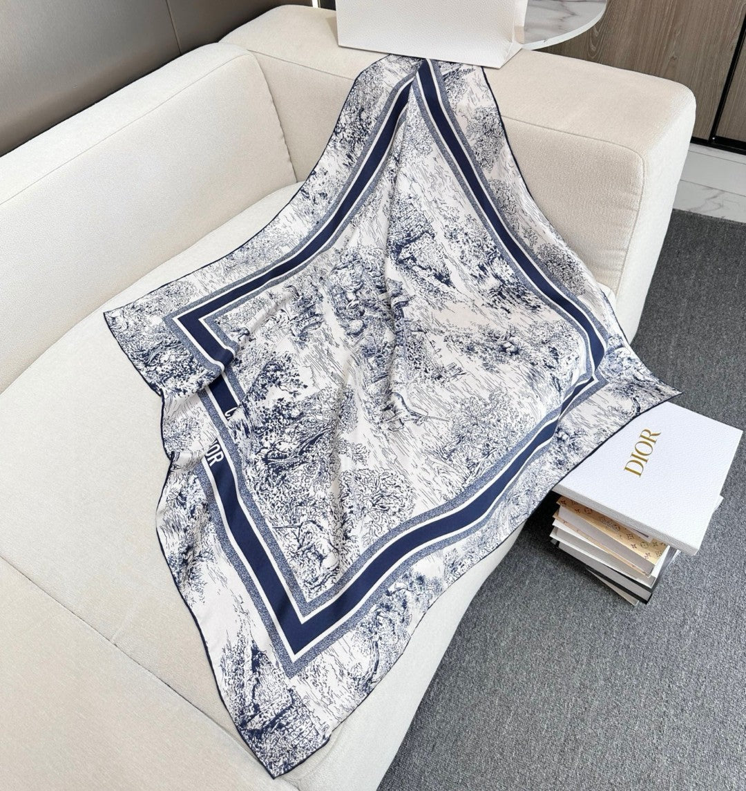 DIOR SCARF 90 CM IN SILK FABRIC 724824