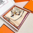 HERMES 25S SCARF 90 IN SILK 720006