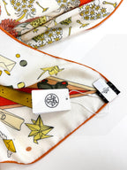 HERMES 25S SCARF 135 IN SILK AND CASHMERE 735831