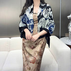 CHANEL 25S SCARF 140 IN CASHMERE SILK 642079