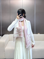 CHANEL 25S SCARF 184 IN MERINO WOOL 727322