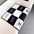 CHANEL 25S SCARF 90 IN SILK 730653