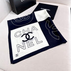 CHANEL 25S SCARF 90 IN SILK 730653