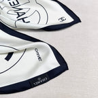 CHANEL 25S SCARF 90 IN SILK 730653