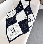 CHANEL 25S SCARF 90 IN SILK 730653