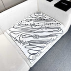 CHANEL 25S SCARF 90 IN SILK 711321